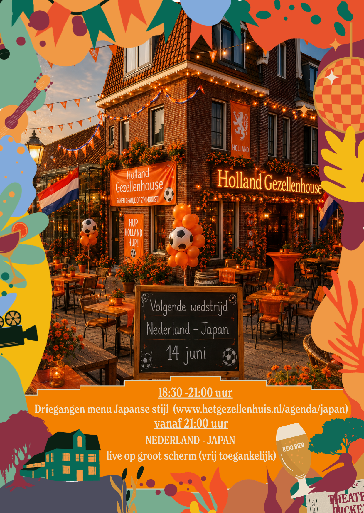 WK: NEDERLAND- JAPAN / JAPAN op het MENU
